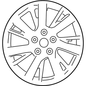 Nissan 40300-3RB1D Aluminum Wheel