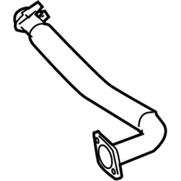 Nissan 20030-ZE00A Exhaust Tube Assembly, Center