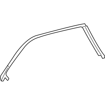 Mopar 4575890AK W/STRIP-Front Door Glass