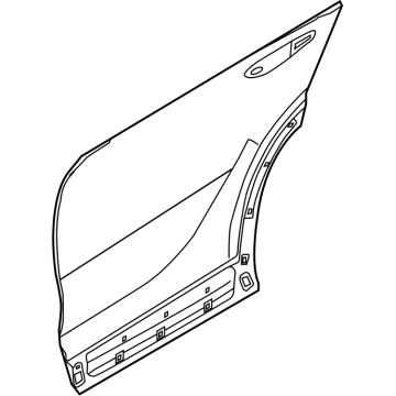 Kia 77111P2000 Panel-Rear Door OUTE