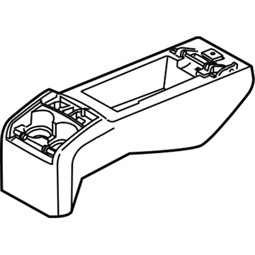 BMW 52-20-7-269-465 Console, Lower Section, Leather