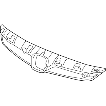 Honda 71121-SNX-A00ZA Base, Front Grille (Grille Gun Metallic)