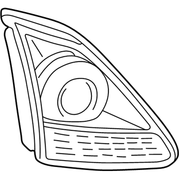 Lexus 81581-48030 Lens And Body, Rear Lamp, RH