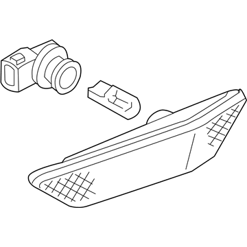 Infiniti 26180-AM800 Lamp Assembly-Side Marker, RH