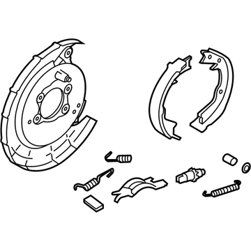 Kia 582701M300 Packing Rear Brake Assembly, Right