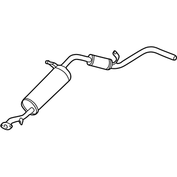 Nissan 20100-9Z305 Exhaust, Main Muffler Assembly