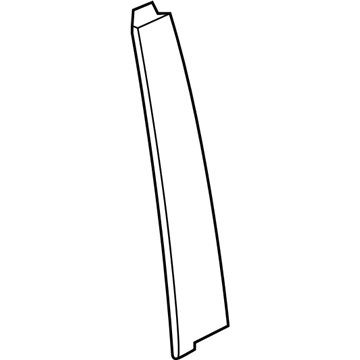 Acura 72970-TX6-A01 Garnish, Left Rear Door Sash