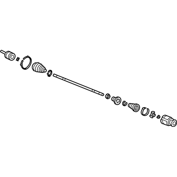 Acura 44305-STK-A01 Driveshaft Assembly, Passenger Side