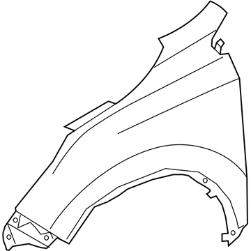 Honda 60261-TLA-A00ZZ Panel, Left Front Fender