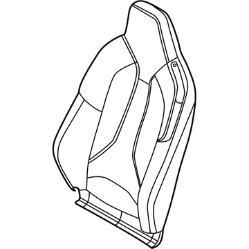 BMW 52-10-7-483-271 LEATHER COVER SPORT BACKREST