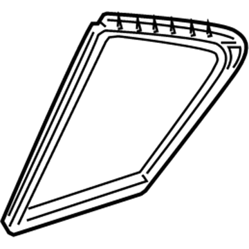 Honda 73491-T3V-J01 Seal, L. RR. Door Quarter