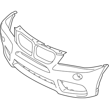 BMW 51-11-8-051-998 Panel, Bumper, Primed, Front