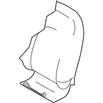 Nissan 87670-9KN0A Trim Assy-Back, Front Seat