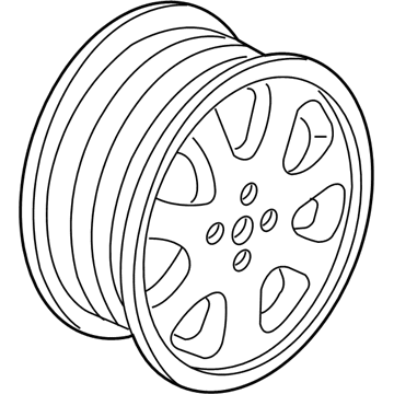 Honda 42700-S5P-A01 Disk, Aluminum Wheel (14X5 1/2Jj)