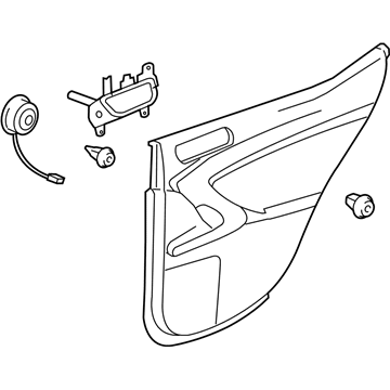 Lexus 67630-53510-B3 Board Sub-Assy, Rear Door Trim, RH