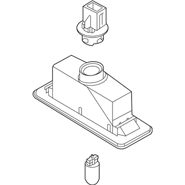 Kia 92501D9000 Lamp Assembly-License Plate