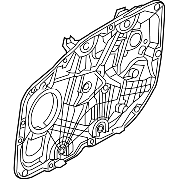 Hyundai 82471-B1000 Front Left-Hand Door Module Panel Assembly