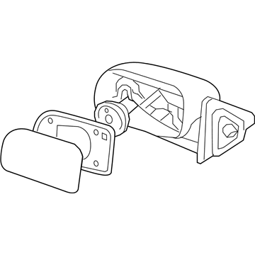 Hyundai 87620-0W100 Mirror Assembly-Outside Rear View, RH