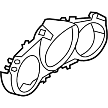 Nissan 24811-1EA0A Combination Meter Housing Lower