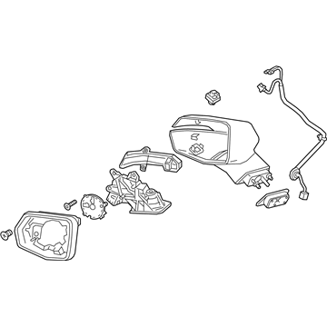 GM 84554125 Mirror Assembly