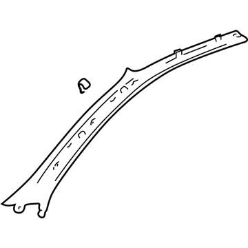 Lexus 62220-33070-B0 Garnish, Front Pillar, LH