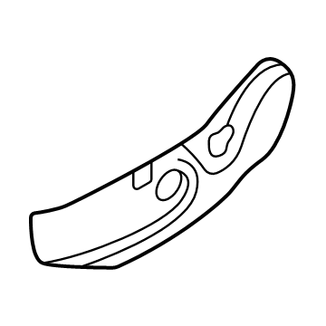 Hyundai 88010-CW010-NNB SHIELD COVER-FR SEAT OTR, LH