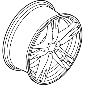 BMW 36-11-7-856-707 Disc Wheel, Light Alloy, Orbitgrey