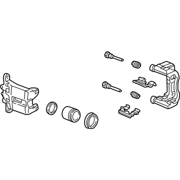 Acura 45018-SEA-J02 Caliper Sub-Assembly, Right Front