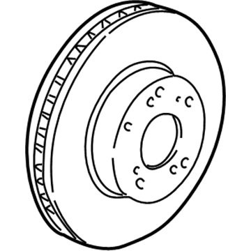 Acura 45251-TA1-A01 Disk, Front Brake