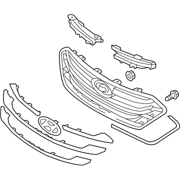 Hyundai 86350-2W010 Radiator Grille Assembly