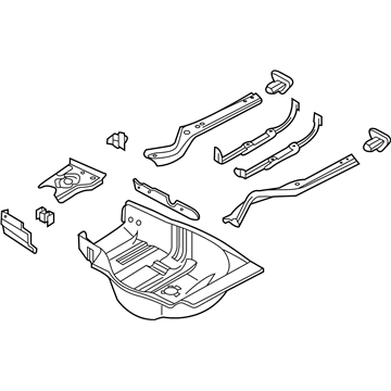 BMW 41-12-7-044-061 Trunk Floor