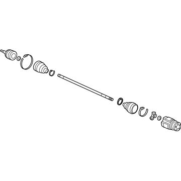 Acura 44305-TX4-A11 Driveshaft Assembly, Passenger Side