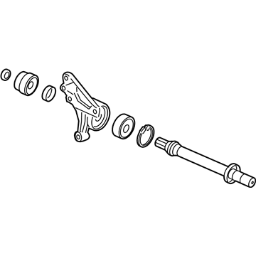 Acura 44500-TX4-A00 Shaft Assembly, Half