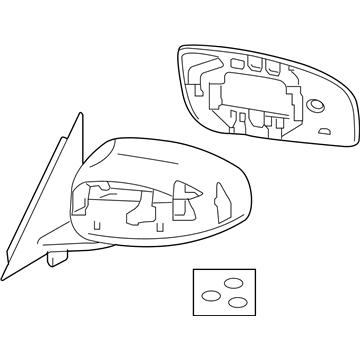 Infiniti 96301-EH100 Mirror Assembly-Door, RH