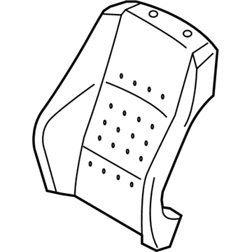 BMW 52-10-7-243-541 Foam Pad Basic Backrest Left