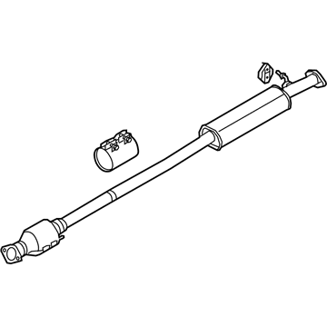 Kia 28600D9680 Center Muffler Complete