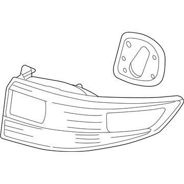 Honda 33501-SDA-A11 Lamp Unit, R.