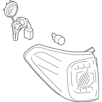 Infiniti 26550-6GW0A Combination Lamp Assy-Rear, RH