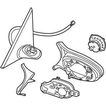 BMW 51-16-8-053-720 Outside Mirror Heated With Memory, Right