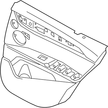 BMW 51-42-8-099-430 DOOR TRIM PANEL, REAR, RIGHT