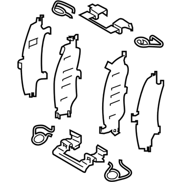 Infiniti D1080-4GA0A Hardware Kit-Front Disc Brake