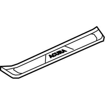 Acura 84252-TK4-A03ZB Garnish Assembly, Left Front Side (Outer) (Premium Black)