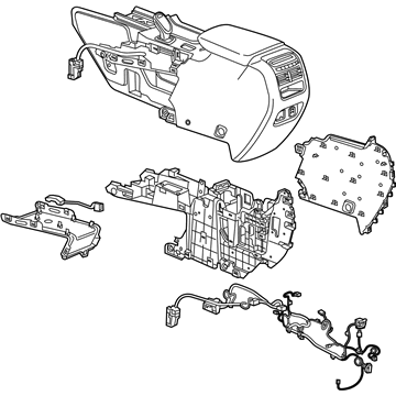 GM 84091230 Console Assembly