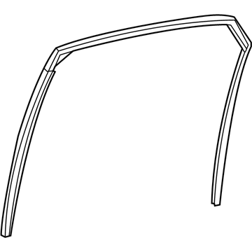 Lexus 68142-48052 Run, Rear Door Glass