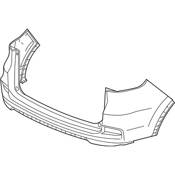 Honda 04715-T1W-A91ZZ Face, Rear Bumper (Upper) (Dot)