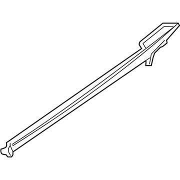 BMW 51-37-7-119-097 Finisher, Side Window, Rear Left