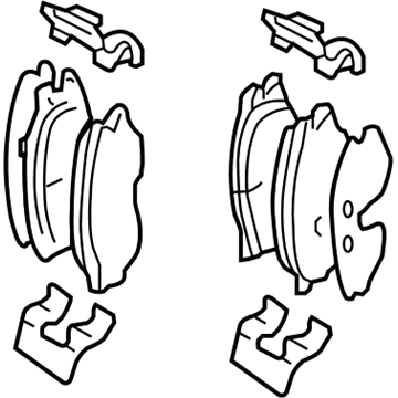 Hyundai 58101-2SA50 Front Disc Brake Pad Kit