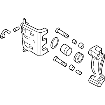 Hyundai 58190-2SA70 CALIPER Kit-Front Brake, RH