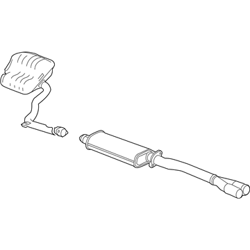 Mopar 4726900AB Exhaust Muffler And Resonator