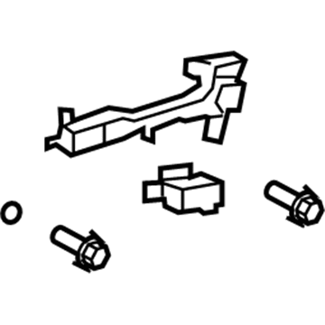 Lexus 69204-33040 Frame Sub-Assy, Rear Door Outside Handle, LH